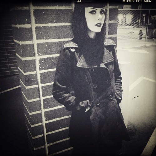 elizasidney:  Ghouling around town with my bitch face on 👻