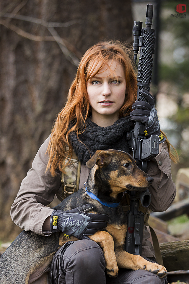 weaponoutfitters:  Spring Time.  Spring Cleaning.Rose with an AR equipped with the