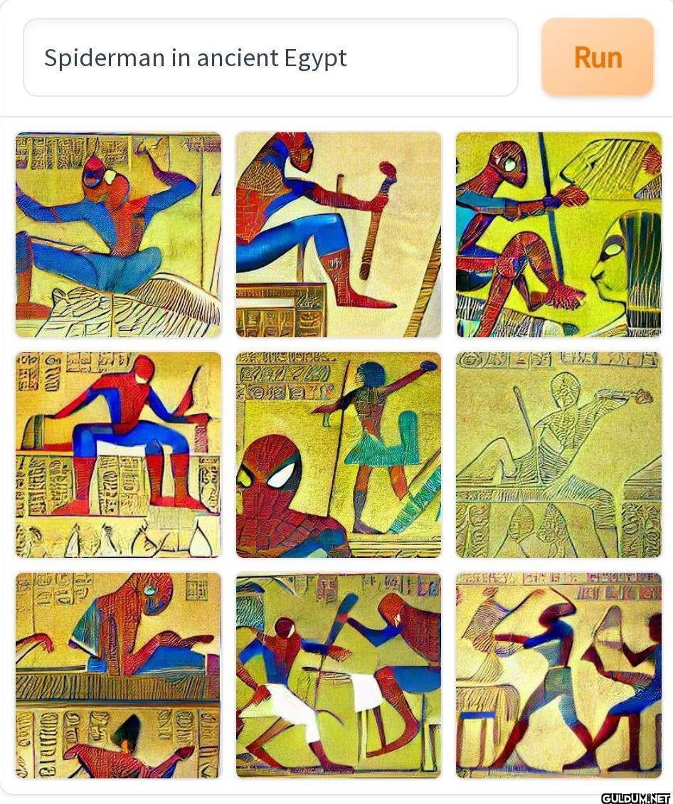 Spiderman in ancient Egypt...