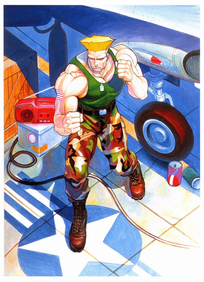 pixandwords:  Old Promotional Street Fighter Art from Shoei, Sensei, Kinu Nishimura,