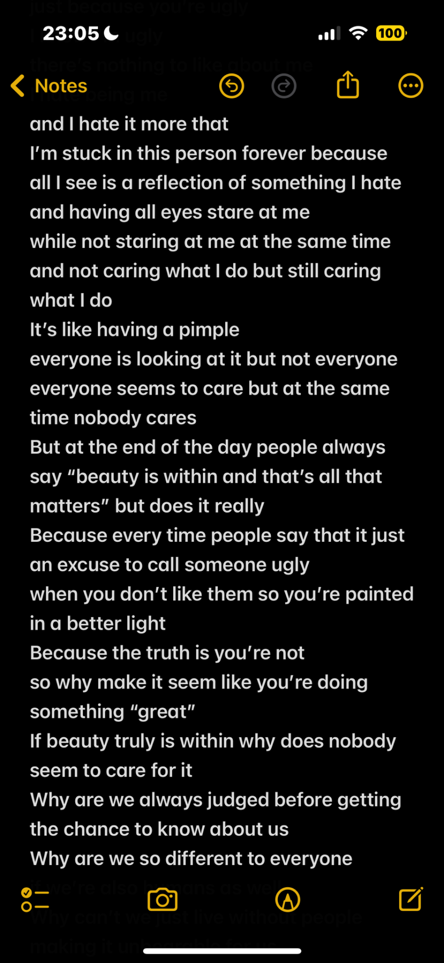 Ugly - Poem By Me! :)