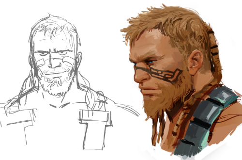 baldur has loosened his grips on me. now i get to draw magni :)