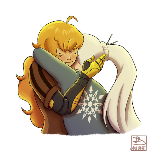 douradart: it took longer than i thought but i drew all the team RWBY reunion hugs that made me so h