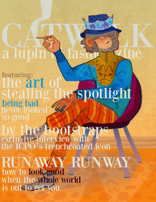 Hold onto your hat - and your valuables!CATWALK: the Lupin III Fashion Zine is now available for vie