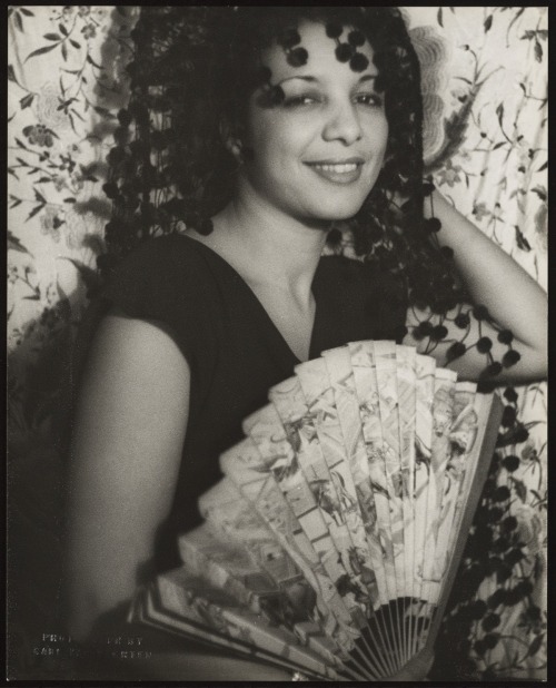 British contralto Evelyn Dove (1902-1987) wearing a mantilla and holding a fan in a photography by Carl Van Vechten taken on December 27, 1935. Born in London to a barrister from Sierra Leone and his British wife, Ms. Dove’s career took her all over...