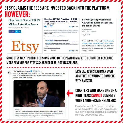 greatnatureslut: HelloI put together an infographic on the Etsy Strike that is currently happening. 