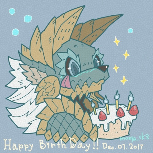 MHP3rd was released on Dec.01, so it’s Zinogre’s Birthday in Japan.