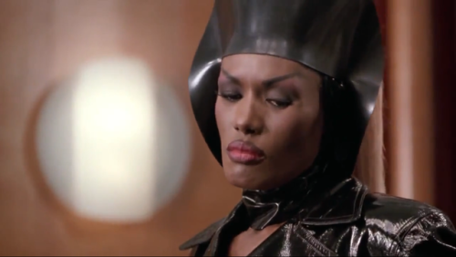 66lanvin:redpeasoup:Grace Jones as Helen Strangé, 1992L'ESSENCE du SEXE………..No.1