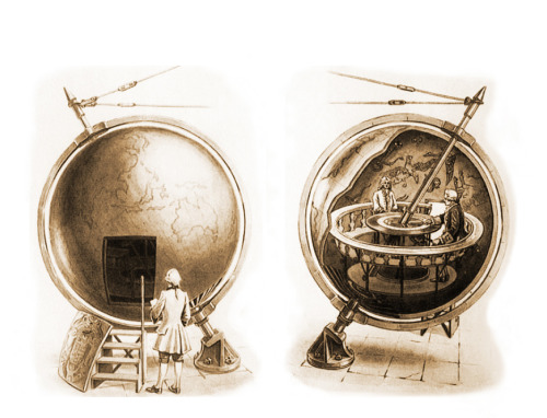 Globe of Gottorf, 1654-64. Made by Adam Olearius &amp; Frederick III Duke of Holstein-Gottorp, Germa