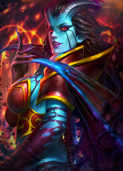 neatbender:  Dota2 Queen of Pain Fanart by NeoArtCorE 