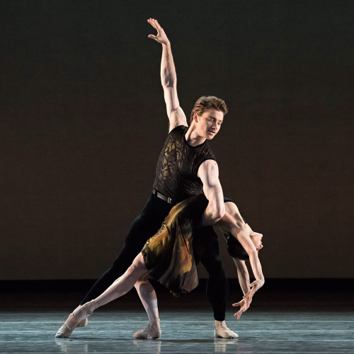 Sarah Lane and Alban Lendorf in Souvenir d’un lieu cher, American Ballet Theatre, July 2017. © Gene 