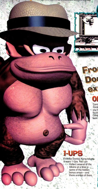 iamoutofideas:  suppermariobroth:This Kong with a hat was featured heavily in early Donkey Kong Land art - without name or explanation - and then was dropped once the game came out. He remains a mystery. oh thats just fucker kong, he fucks a lot