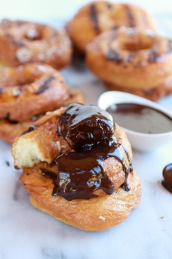 do-not-touch-my-food:  Glazed Coconut Doughnuts with Mocha Coconut Ganache 