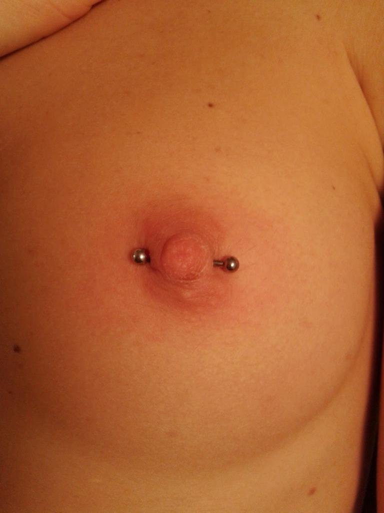 markopiercer:  Fresh Nipple piercing