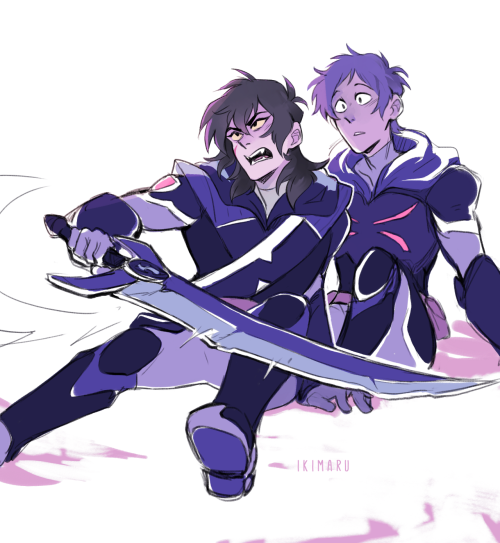 ikimaru:

a while ago there was a suggestion for more Keith with the galra eyes and one for protecting Lance, combined the two and here it is B) (I feel like their dynamic can go from serious to soft to flirty in the span of 5 minutes and they just roll with that) 