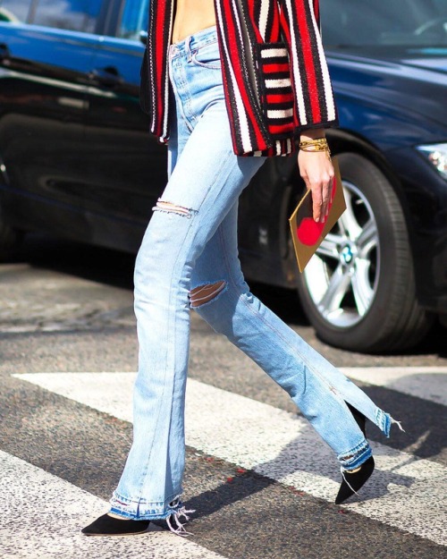 glamour: Denim day.Via @whowhatwear on Instagram