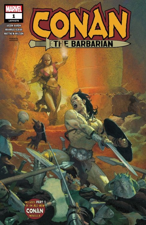 By Crom, the greatest sword-and-sorcery hero returns in an all-new ages-spanning saga by Jason Aaron