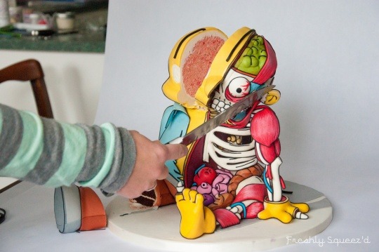 enochliew:  Cut-out Ralph Wiggum Cake by Kylie Mangles Created over 5 days, a competition