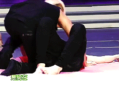 0488:  donghae and henry acting like total boyfriends on happy camp.        