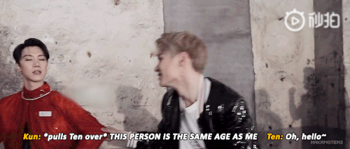 Ten, ‘96 Line: fresh, Cute And Young Kun, Also ‘96 Line: old, Decrepit, Could Die Any Minute