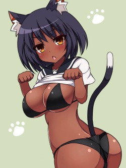 getyournekoshere:  Follow for more cute cat girls &lt;3