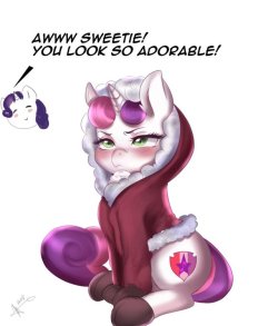 daily-crusade:Sweetie has floof by MrsCurlyStyles