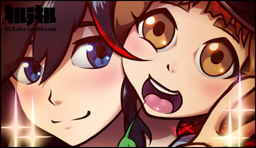 deliciousorangeart:the Kill La Kill charity fanbook is COMING OUT TOMORROW!&lt;3