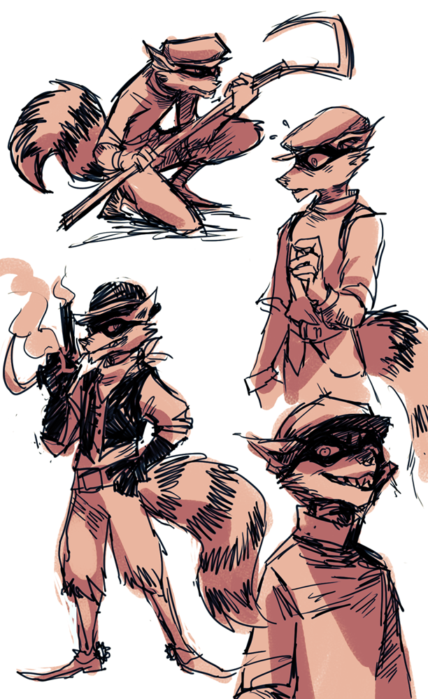 silisboo:  I’ve been playing Thieves in Time and wow I’ve missed Sly!! so I doodled