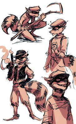 Silisboo:  I’ve Been Playing Thieves In Time And Wow I’ve Missed Sly!! So I Doodled