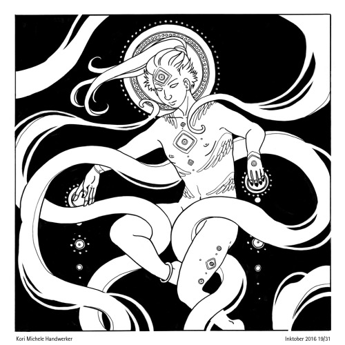 Inktobers #14-20.For inktober I’m doing 8.5 inch square compositions using only black ink, no 
