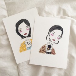 senpae:  making postcards of Kiko Mizuhara