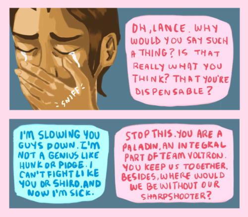 dessinelle: Heartbreak : a voltron comic Click here for full view of comic : (x) Lance has been exp