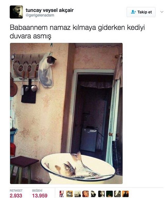 Babaannem namaz kılmaya...