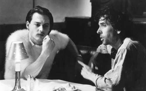 hydrargyrus:  Johnny Depp and Tim Burton on the set of Ed Wood, 1994