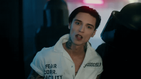 queenofstarkness: Andy Biersack in the new Black Veil Brides video for “Wake Up”