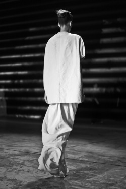 twoism13:  Model in Rick Owens, photograph by Clement Louis 