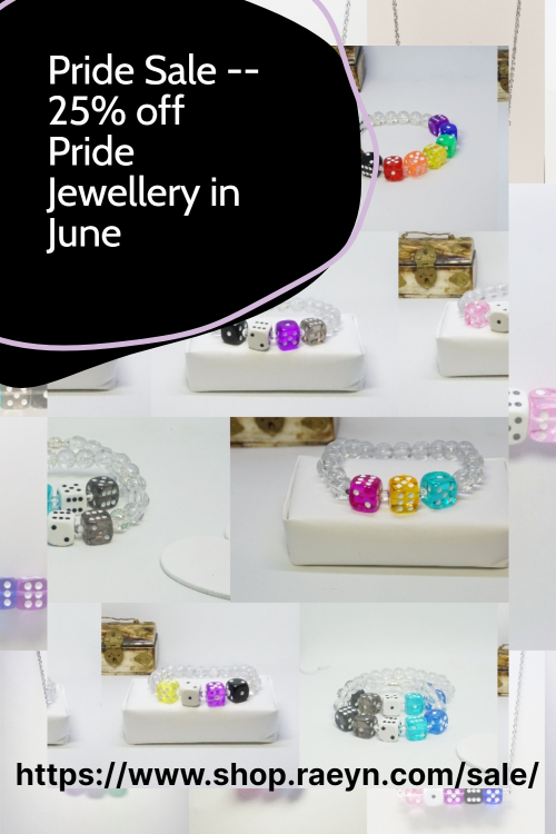 Hey folx, have you been thinking about picking up some of my dice pride jewellery? Well, I’ve 