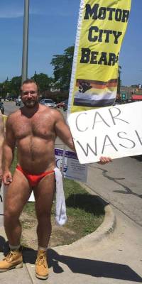 boatinrob:Folks in the Detroit area - our Bears in Speedos Charity Car Wash is tomorrow, June 9. 9 mile &amp; Woodward, 11am-4pm. Stop by and say hi!