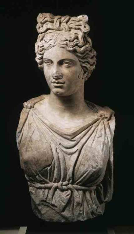 theancientwayoflife: ~Colossal bust of a goddess or personification. Roman, Antoine, ca. 160–1