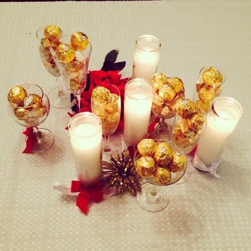 Setting the table, inspired by @ElinaMeeps ;) #ferrero #love #chocolate #NoviyGod #СНаступающим #sha