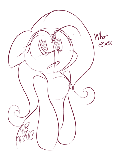 dshou:Little warm-up doodle I did earlier today -x3 Flutters has not the capacity to even right now~ =P