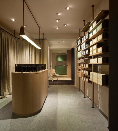 throughjo:  minimal design…  ABC-VIERTEL by AESOP by Vincent Van Duysen and lighting design by PSLAB [(trendland.com)]