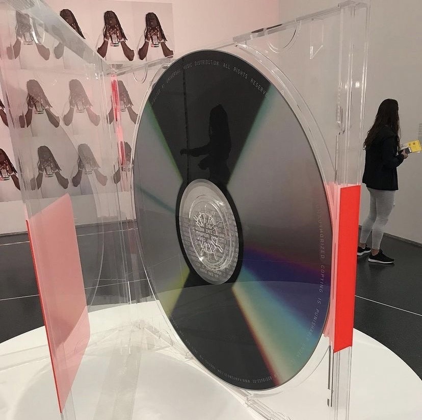 off-real - YEEZUS Album on display at Virgil Abloh