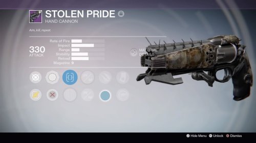  Stolen PrideHand CannonMore information on this gun 