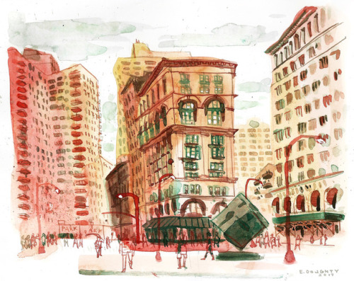 ABC NYC: A selection of illustrations from New York City neighborhoods corresponding to a letter of 