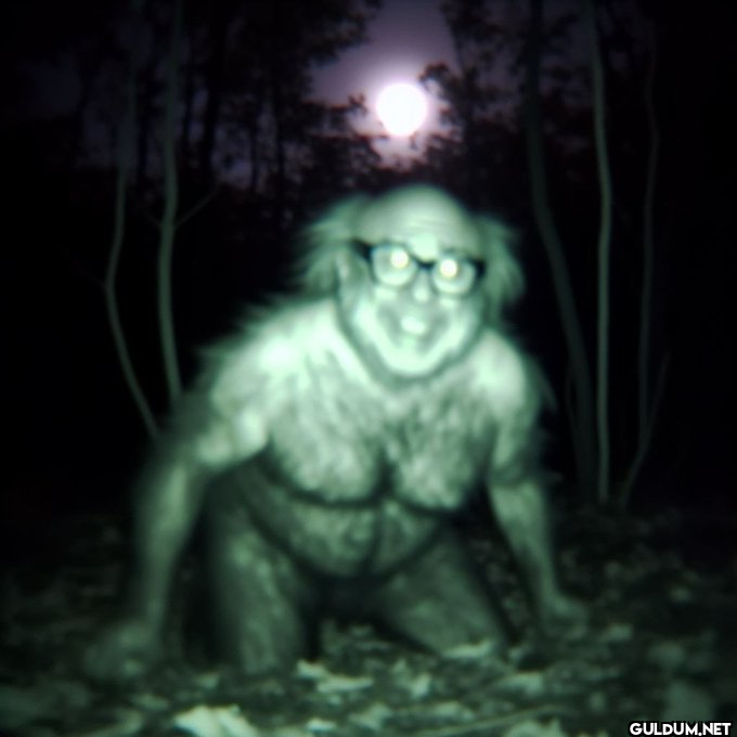 Blurry trailcam footage of...