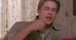 rustyryan11:  Brad Pitt eating in movies.