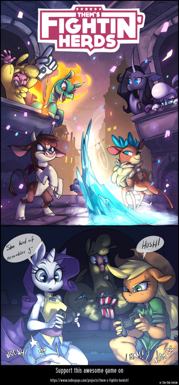 atryl:  Them’s Fightin’ Herds - INDIEGOGO - READ!  (higher resolution here) Hey there! Support this game till the campaign ends, so you can make this game happen, and get some rewards as well! Click on >>> THIS LINK <<<  (that’s