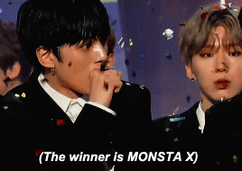 Congratulations On Your First Win, Monsta X! #MonstaX1stWin 💚💜💙
