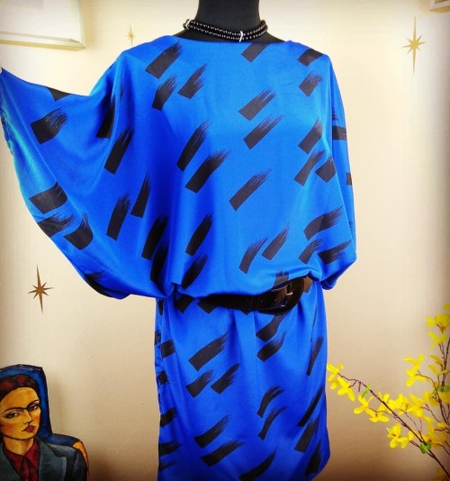 Electric Blue Disco Dress by Dawn Joy Fashions Just listed in my Poshmark Closet  #vintage #80s #fas